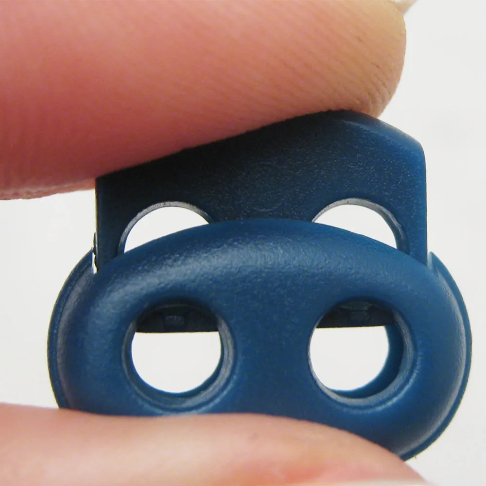 2 Shoe Lace Shoelace Buckle Rope Clamp Cord Lock Stopper Run Sports Blue New !!!