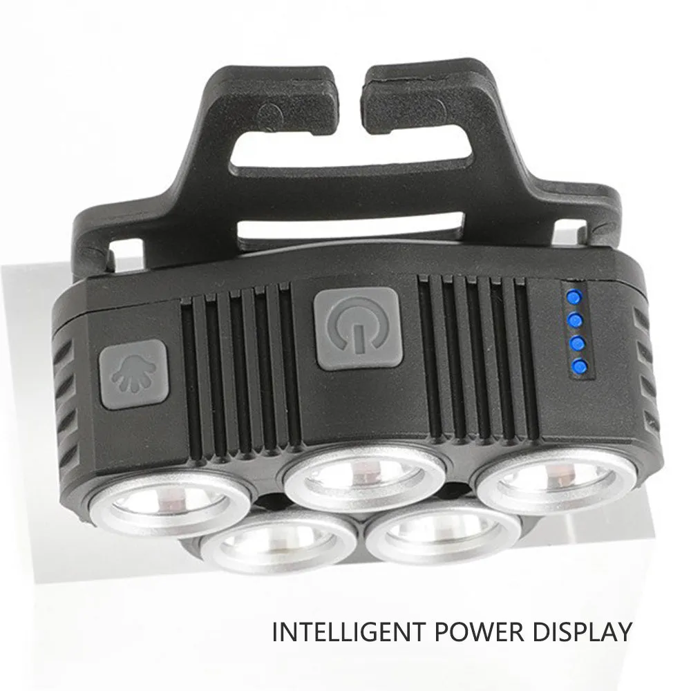 6 Modes LED Head Torch | Induction Headlight Camping COB Infrared Strong Lights