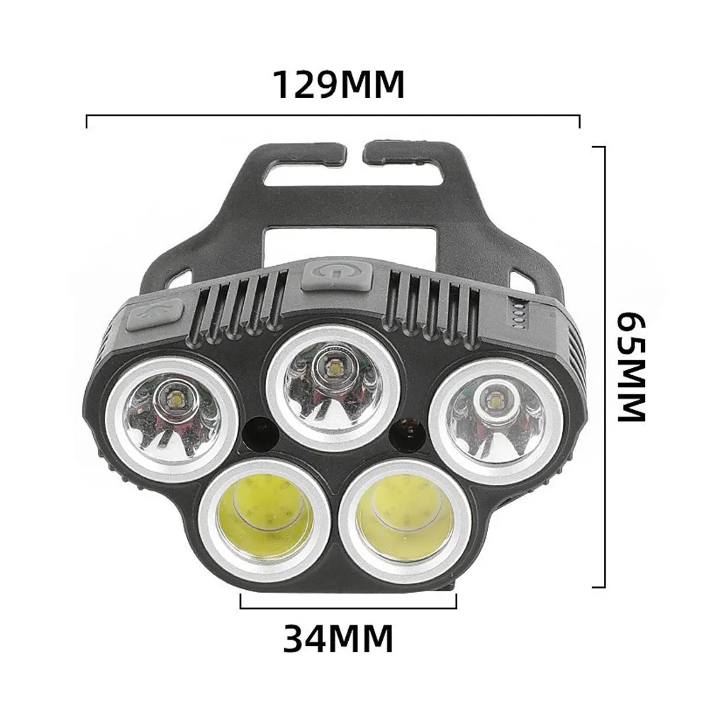 6 Modes LED Head Torch | Induction Headlight Camping COB Infrared Strong Lights