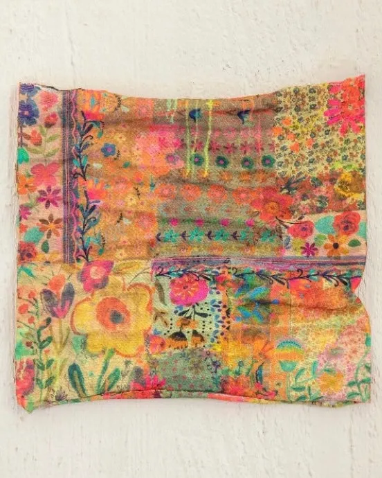 Boho Bandeau Half - Pink Patchwork