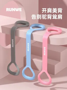 Eight-Character Chest Expander Open Back Fitness Female Stretch Strap Elastic Belt Exercise Equipment Home Open Shoulder Beauty Back Yoga Handy Gadget