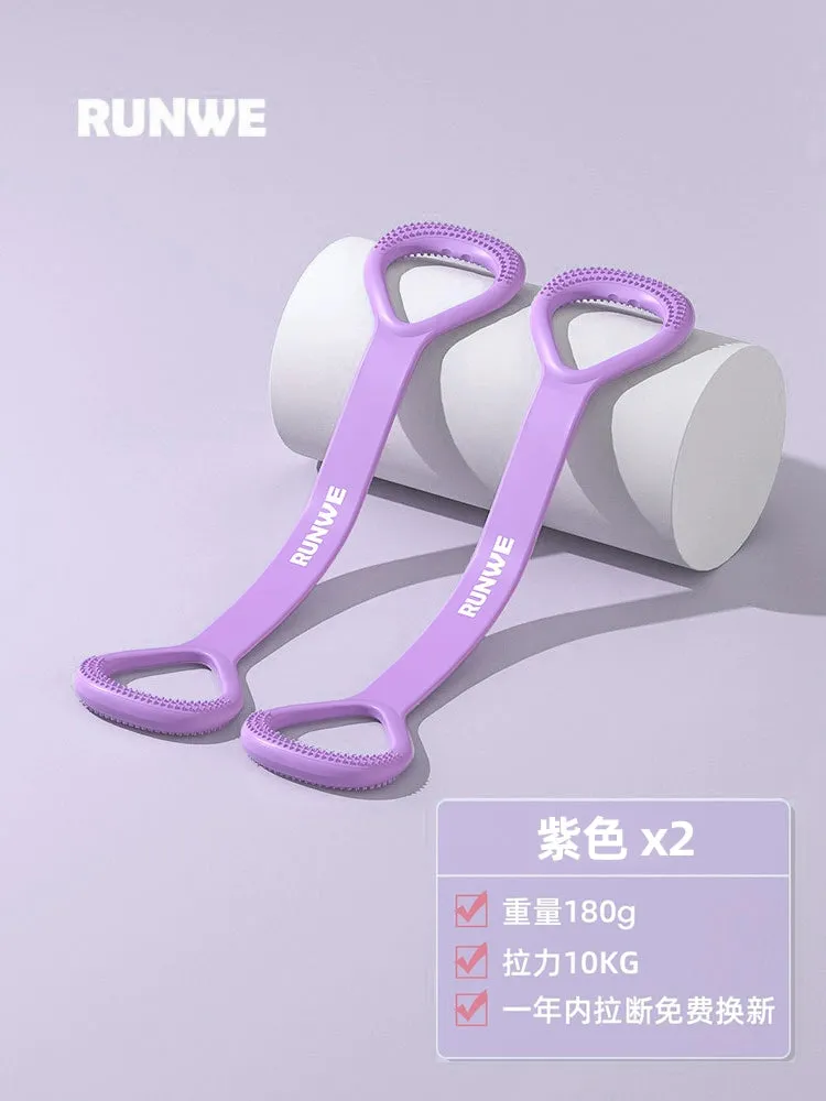 Eight-Character Chest Expander Open Back Fitness Female Stretch Strap Elastic Belt Exercise Equipment Home Open Shoulder Beauty Back Yoga Handy Gadget