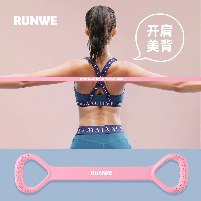 Eight-Character Chest Expander Open Back Fitness Female Stretch Strap Elastic Belt Exercise Equipment Home Open Shoulder Beauty Back Yoga Handy Gadget