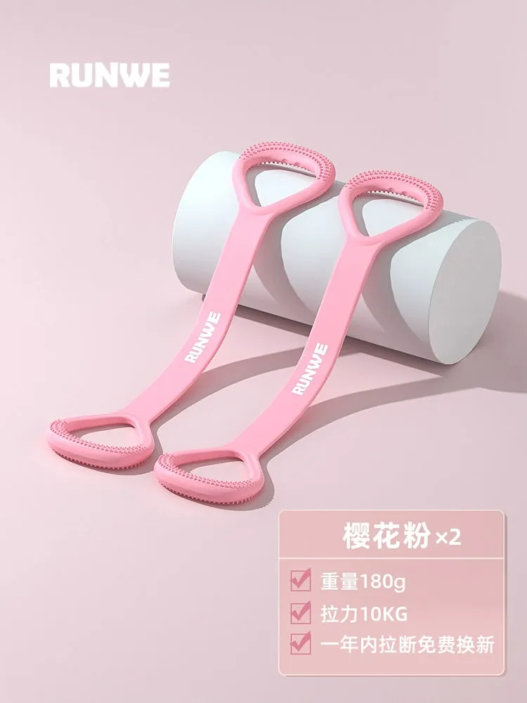 Eight-Character Chest Expander Open Back Fitness Female Stretch Strap Elastic Belt Exercise Equipment Home Open Shoulder Beauty Back Yoga Handy Gadget