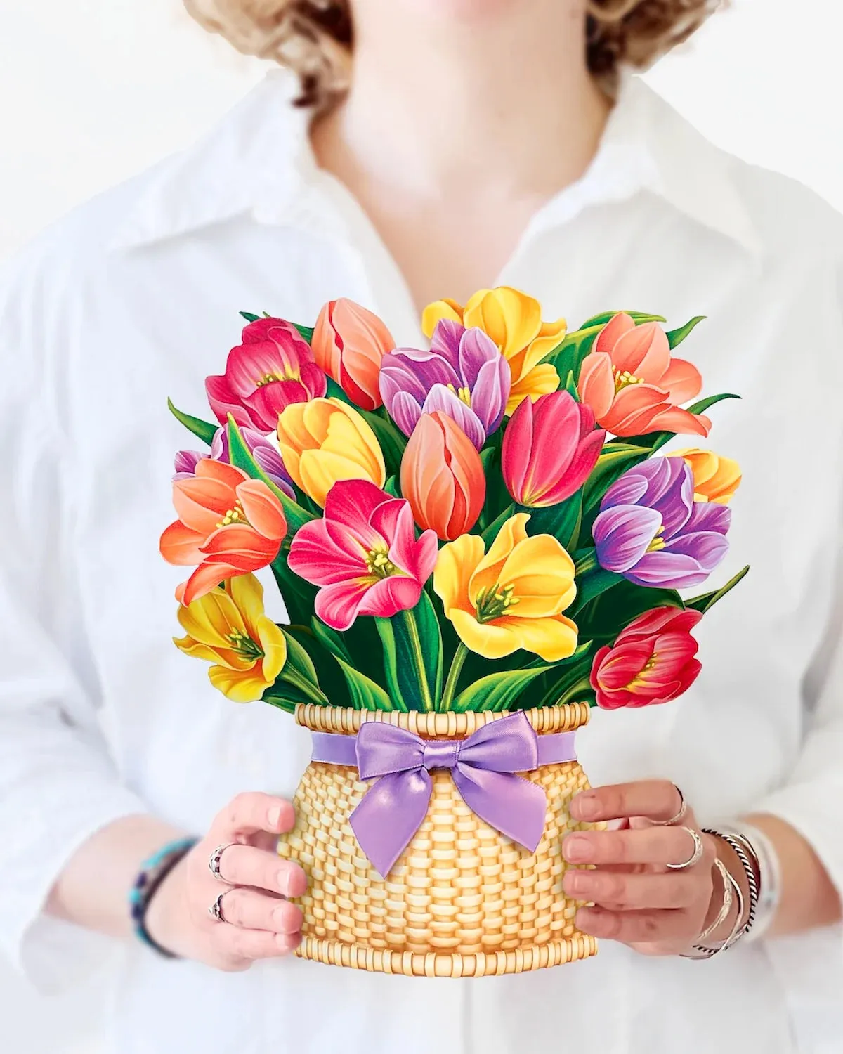 Festive Tulips Pop - Up Cards