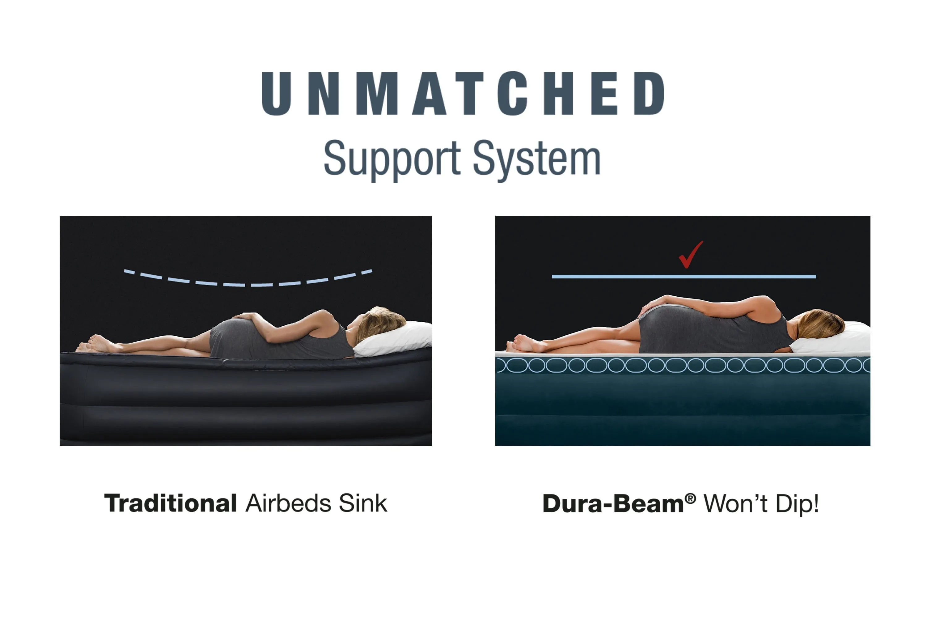 Intex 15" Queen Essential Rest Dura-Beam Airbed Mattress with Built in Pump