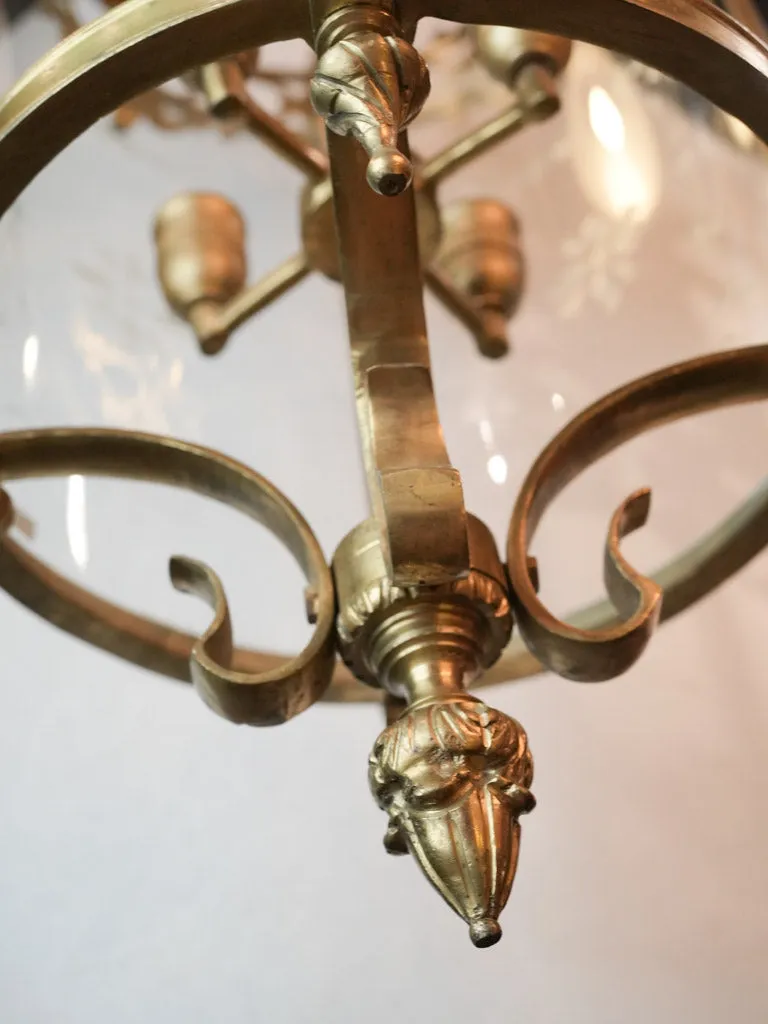 Large 19th-century gilt bronze lantern 37½"