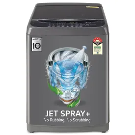 LG T80AJMB1Z 8 Kg 5 Star Inverter TurboDrum Fully Automatic Top Loading Washing Machine ( Jet Spray , Smart Closing Door, Middle Black)