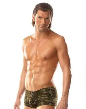 Mens Camo Low Rise Boxer Brief by Zakk - Clearance