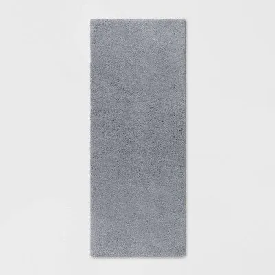 New - 24"x60" Bath Rug Light Gray - Threshold Signature