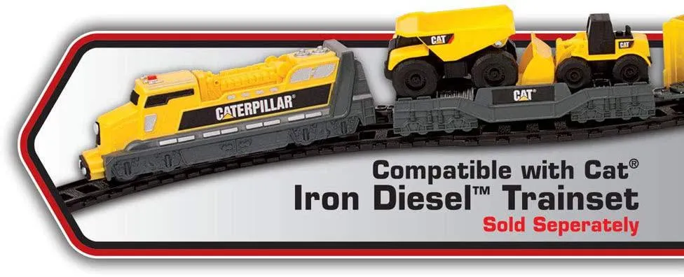 Play & Learn Construction Site Vehicles Toy With Caterpillar Crane Mini Machines Play Set - Birthday Gift for 3 4 5 Year Old Toddlers