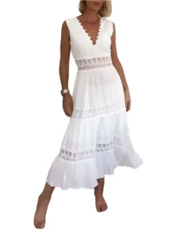 "Celebrity" V-neck lace dress Perfect For Special Events