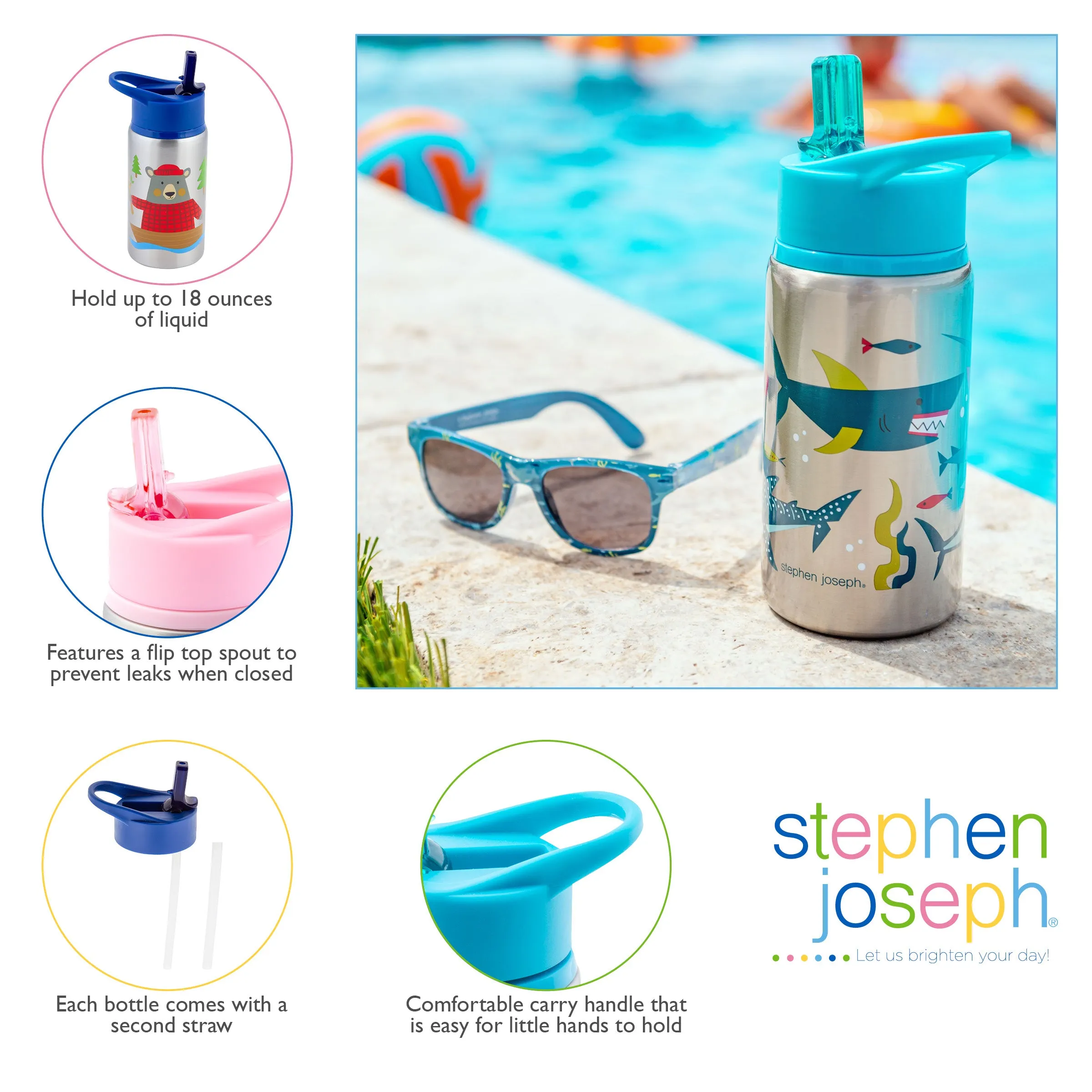 Stainless Steel Water Bottles - Mermaid
